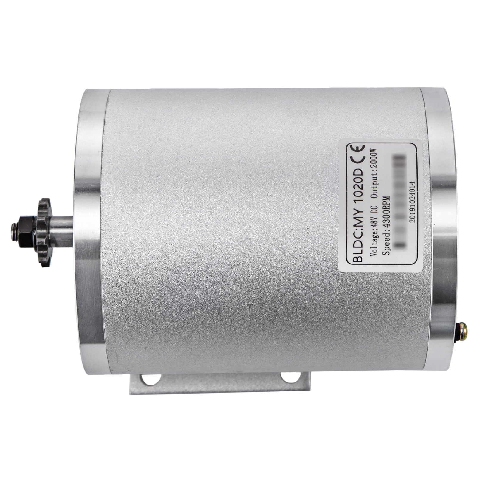 Motor Eléctrico Sin Escobillas 48v Dc 2000w Motor Con Soporte De Montaje