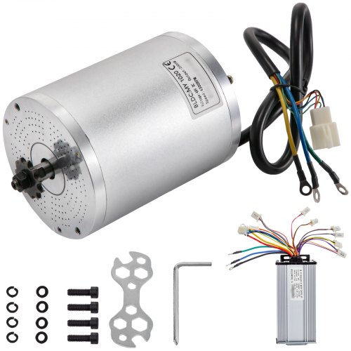 Motor Eléctrico Sin Escobillas Con Controlador 48v 2000w 4300rpm Motor De Cc