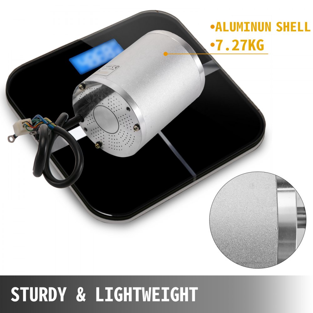 Motor Eléctrico Sin Escobillas Con Controlador 48v 2000w 4300rpm Motor De Cc