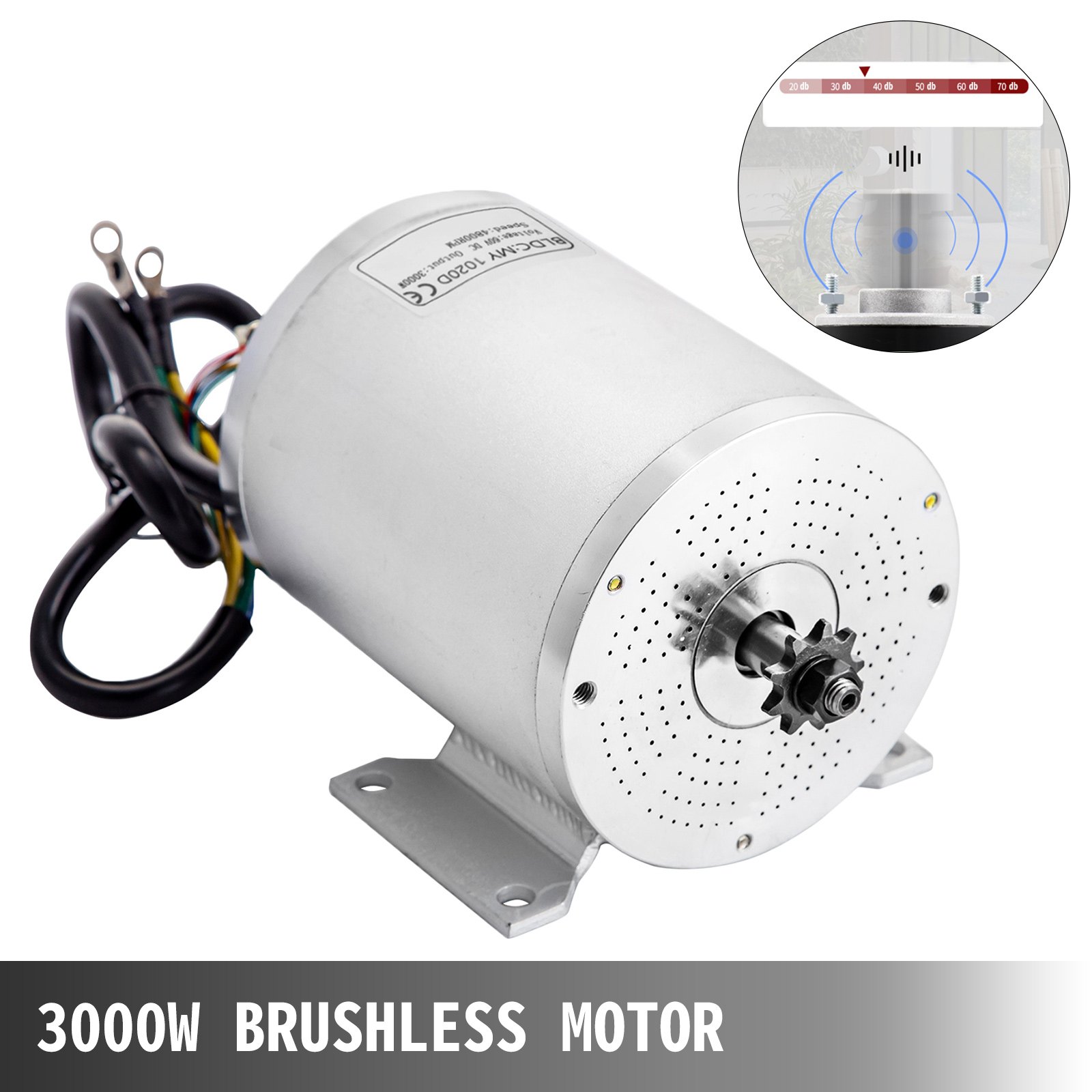 Motor Sin Escobillas Motor Eléctrico 60v 3000w + Controlador De Velocidad