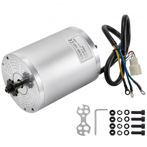 VEVOR Motor sin Cepillo Motor Go Kart Eléctricos 60V 3000W DC Motor Bike Perfecto para Scooter Eléctrico, Bicicleta Eléctrica, Bicicleta Eléctrica y Scooter Electrónico Etc.