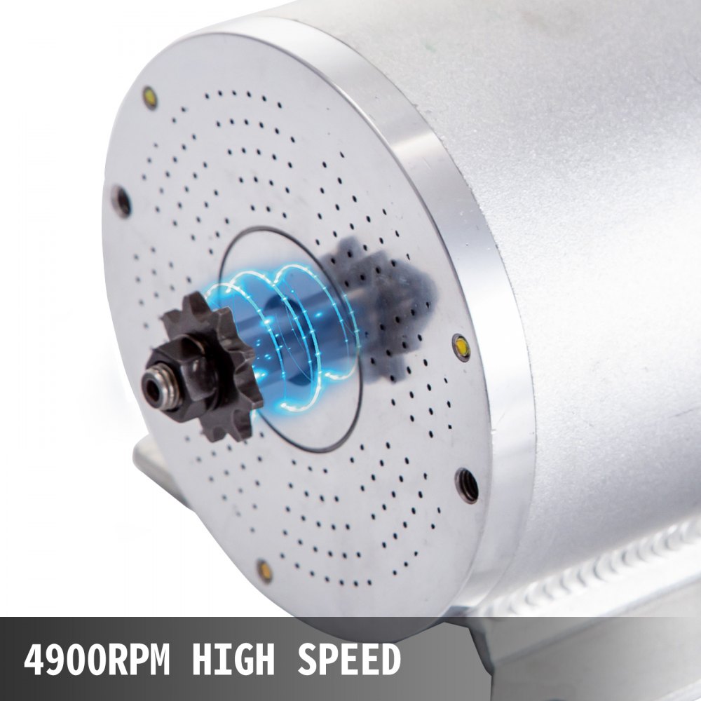 VEVOR Motor sin Escobillas Motor Eléctrico para Go Kart 72V 3000W con Soporte de Montaje Perfecto para Scooter Eléctrico y Bicicleta Eléctrica