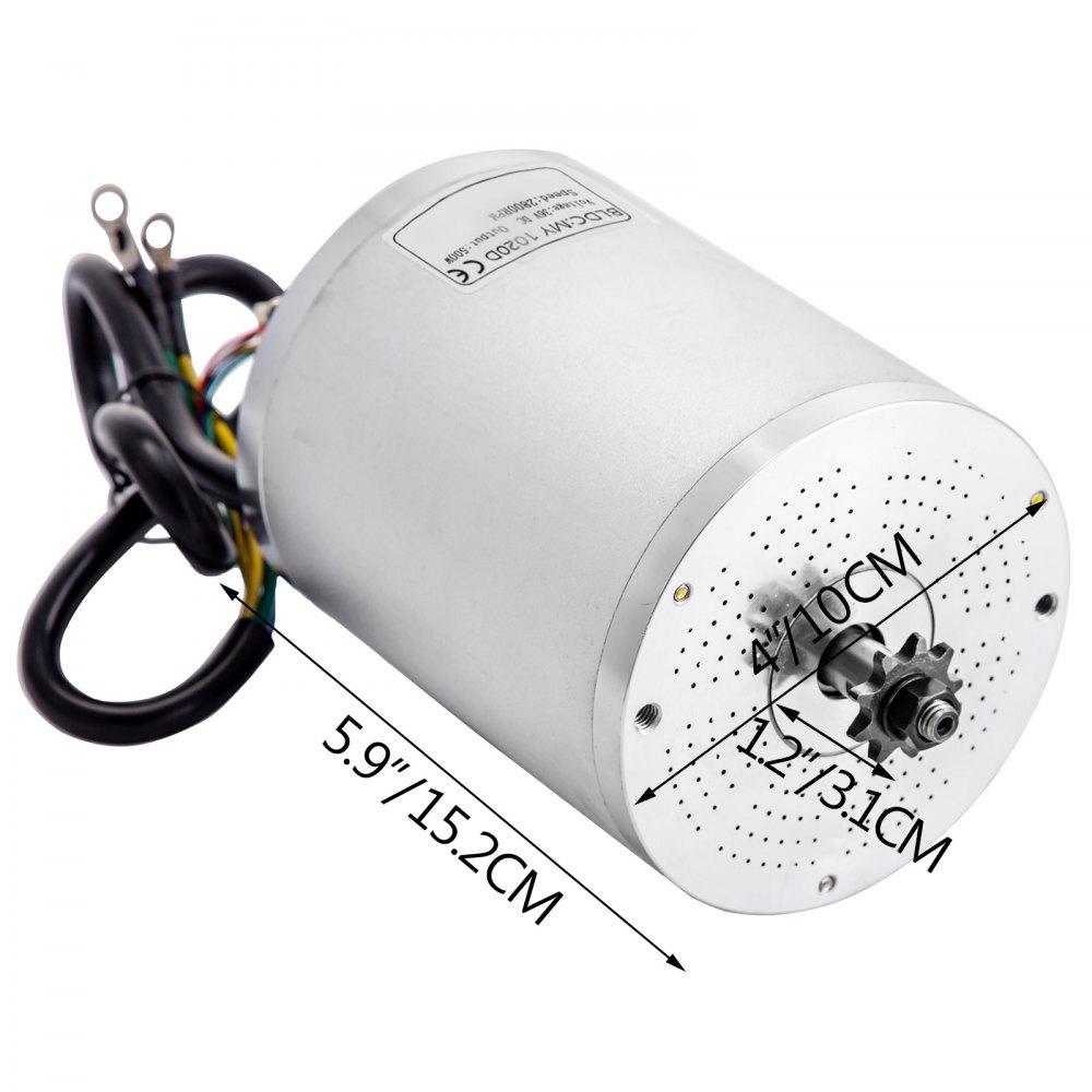 Motor Sin Escobillas Motor Eléctrico Para Go Kart 36v 500w Cc Motor Sin Soporte