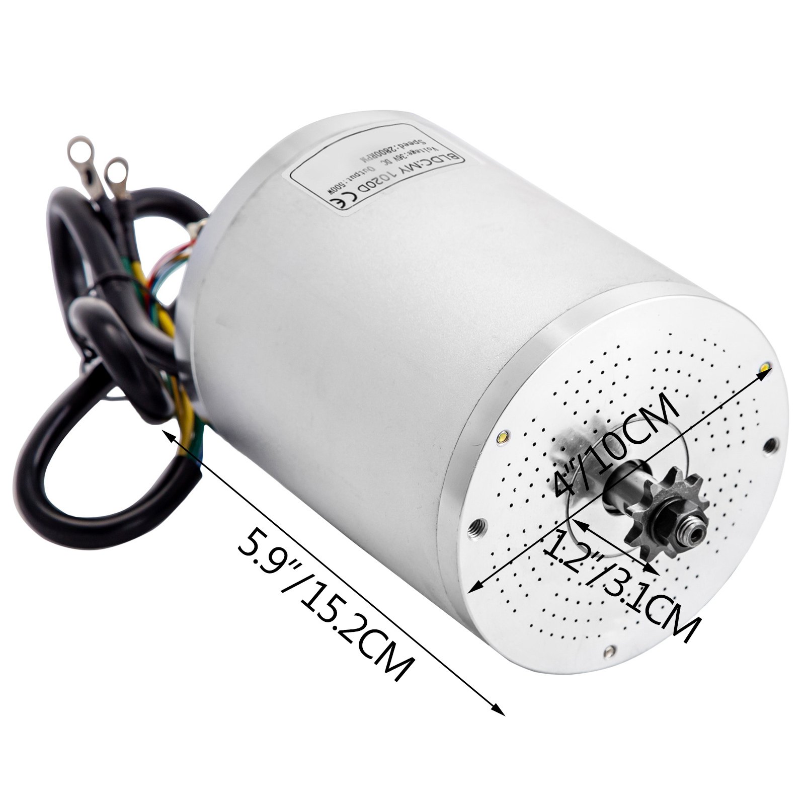 Motor Sin Escobillas Motor Eléctrico Para Go Kart 36v 500w Cc Motor Sin Soporte