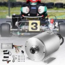 VEVOR Kit de Motor sin Escobillas con Controlador 48 V 2000 W Motor Eléctrico CC 34 A 4300 RPM Alta Velocidad Kit de Conversión de Motor sin Escobillas 2,71 HP para Kart, Scooter, Bicicleta Eléctrica