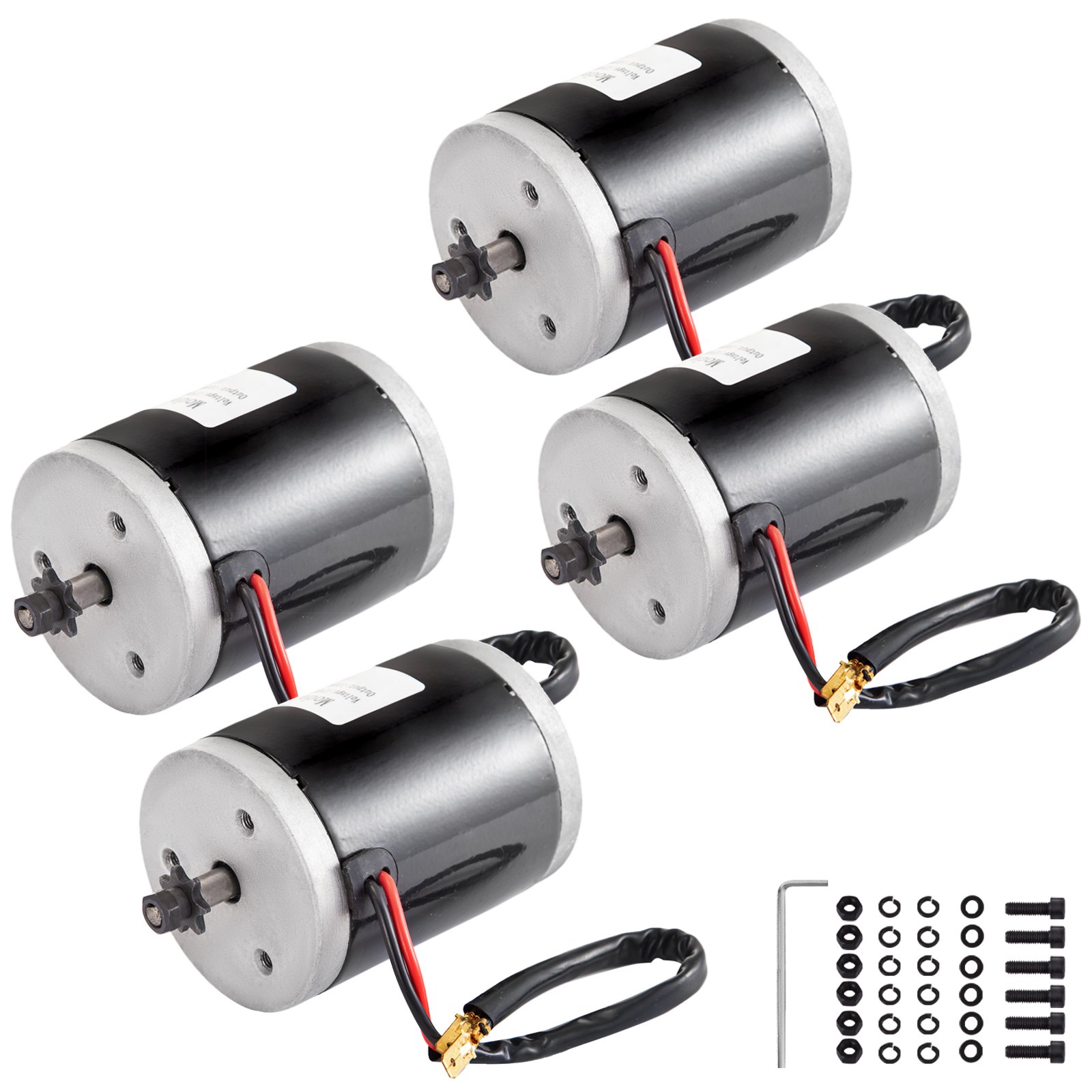 4x Motor Eléctrico Cepillado 100 W 24 / 12v 2500 Rpm Para Go Kart E-bike