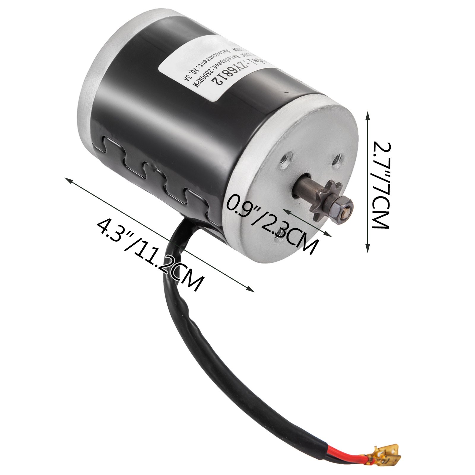 4x Motor Eléctrico Cepillado 100 W 24 / 12v 2500 Rpm Para Go Kart E-bike