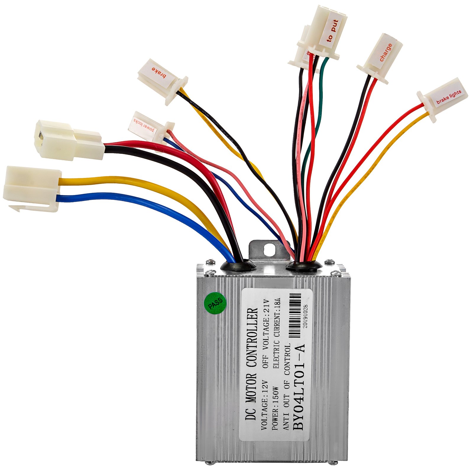 Motor con Cepillo Eléctricos 12/24V 150W Kit de Motor para Scooter Go Kart