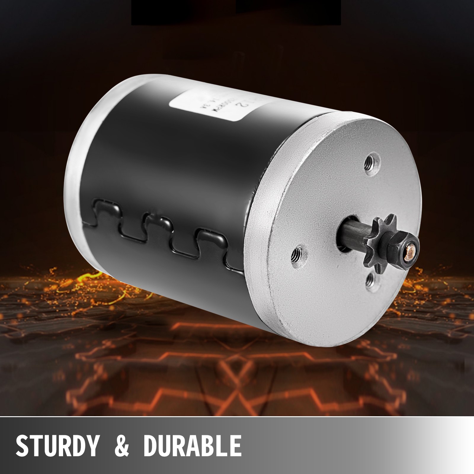 Motor con Cepillo Eléctricos 12/24V 150W Kit de Motor para Scooter Go Kart