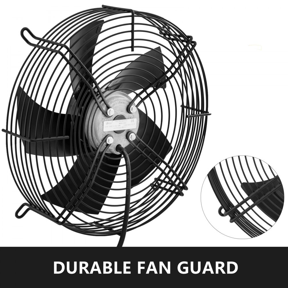 Ventilador Axial 12" Motor De 4 Polos 1400rpm 75w Para Refrigeración Escape