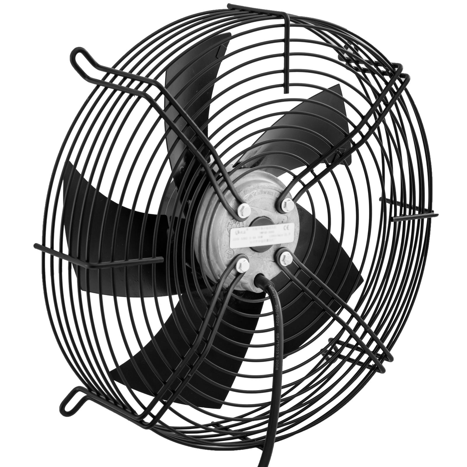 Ventilador Axial 12" Motor De 4 Polos 1400rpm 75w Para Refrigeración Escape