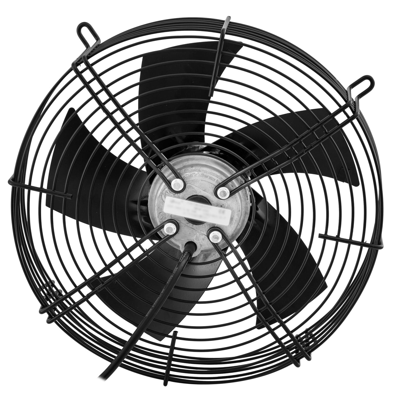 Ventilador Axial 12" Motor De 4 Polos 1400rpm 75w Para Refrigeración Escape