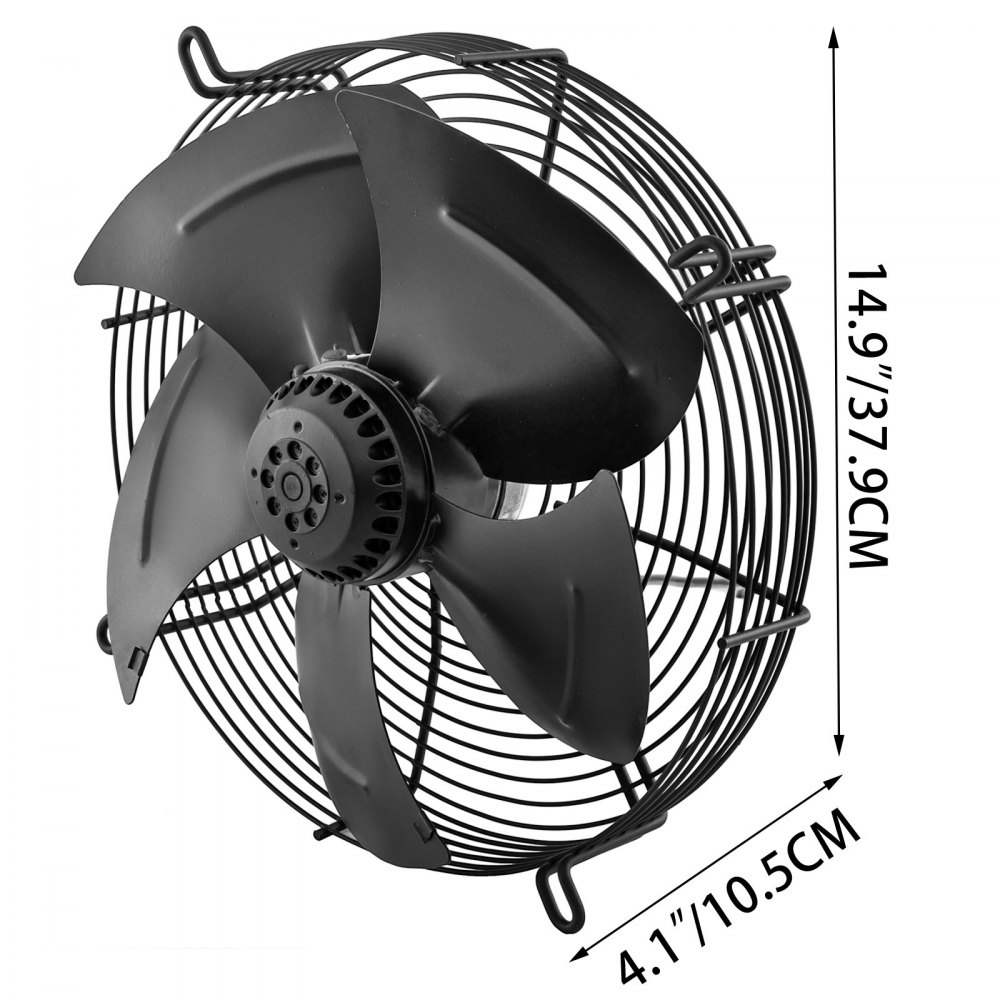 14" Ventilador Axial De Rotor Externo Motor De Cuatro Polos Para Refrigeración