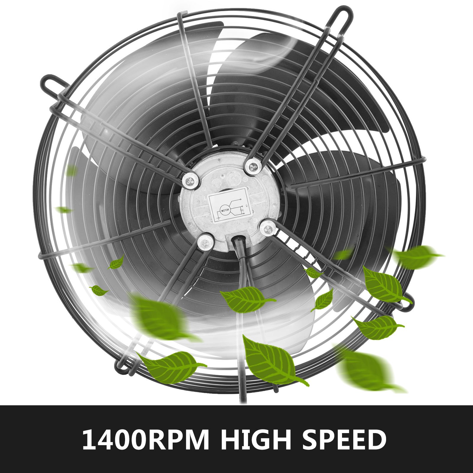 14" Ventilador Axial De Rotor Externo Motor De Cuatro Polos Para Refrigeración