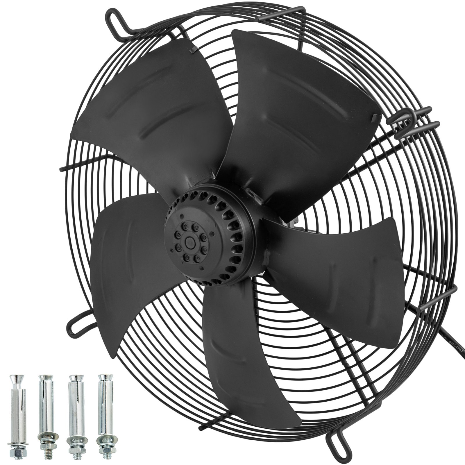 Ventilador Axial 16 Pulgadas Extractor Industrial 190w Motor De 4 Polos 1420rpm