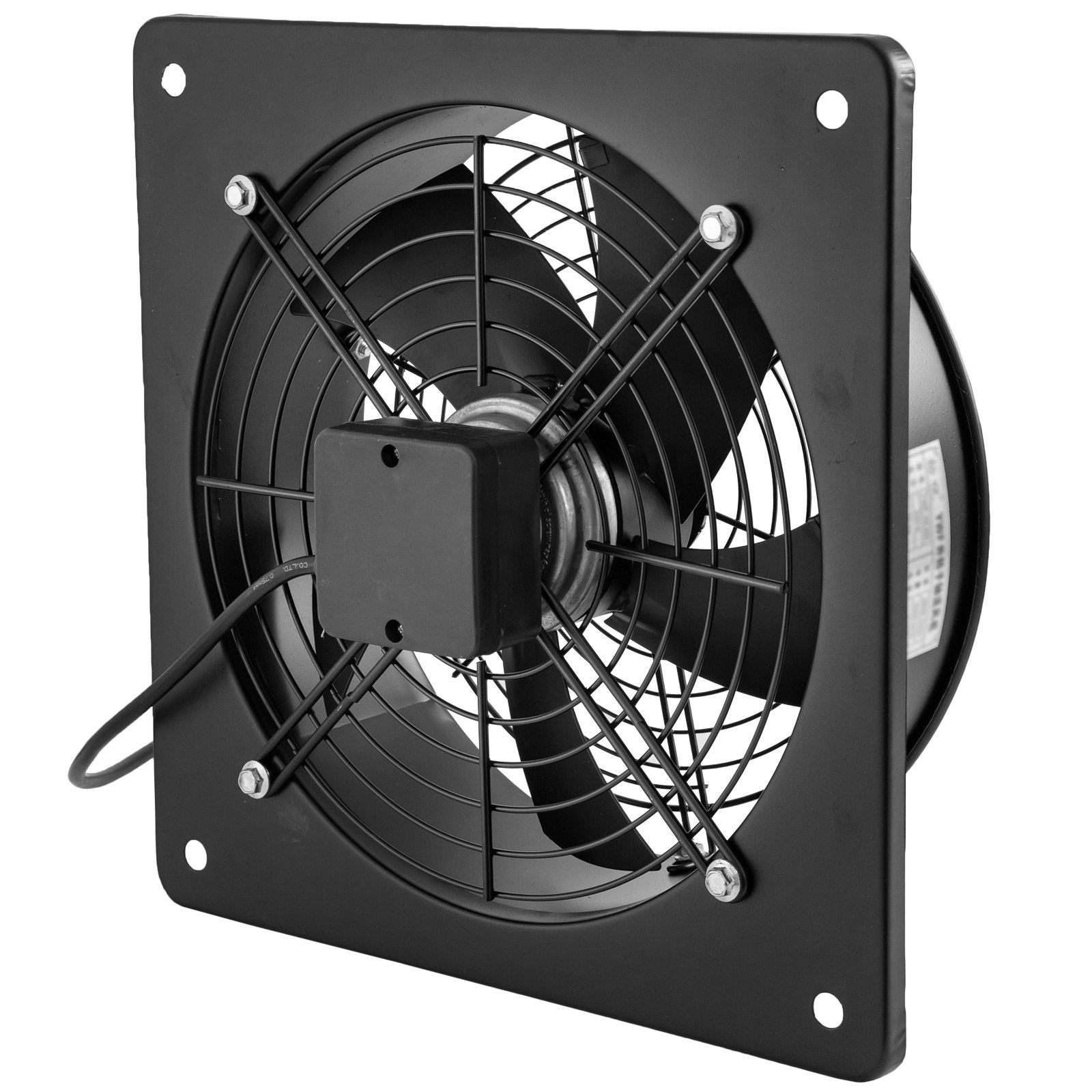 Ventilador Axial Extractor De Marco Cuadrado 12 " Motor De 4 Polos 1400rpm 75w