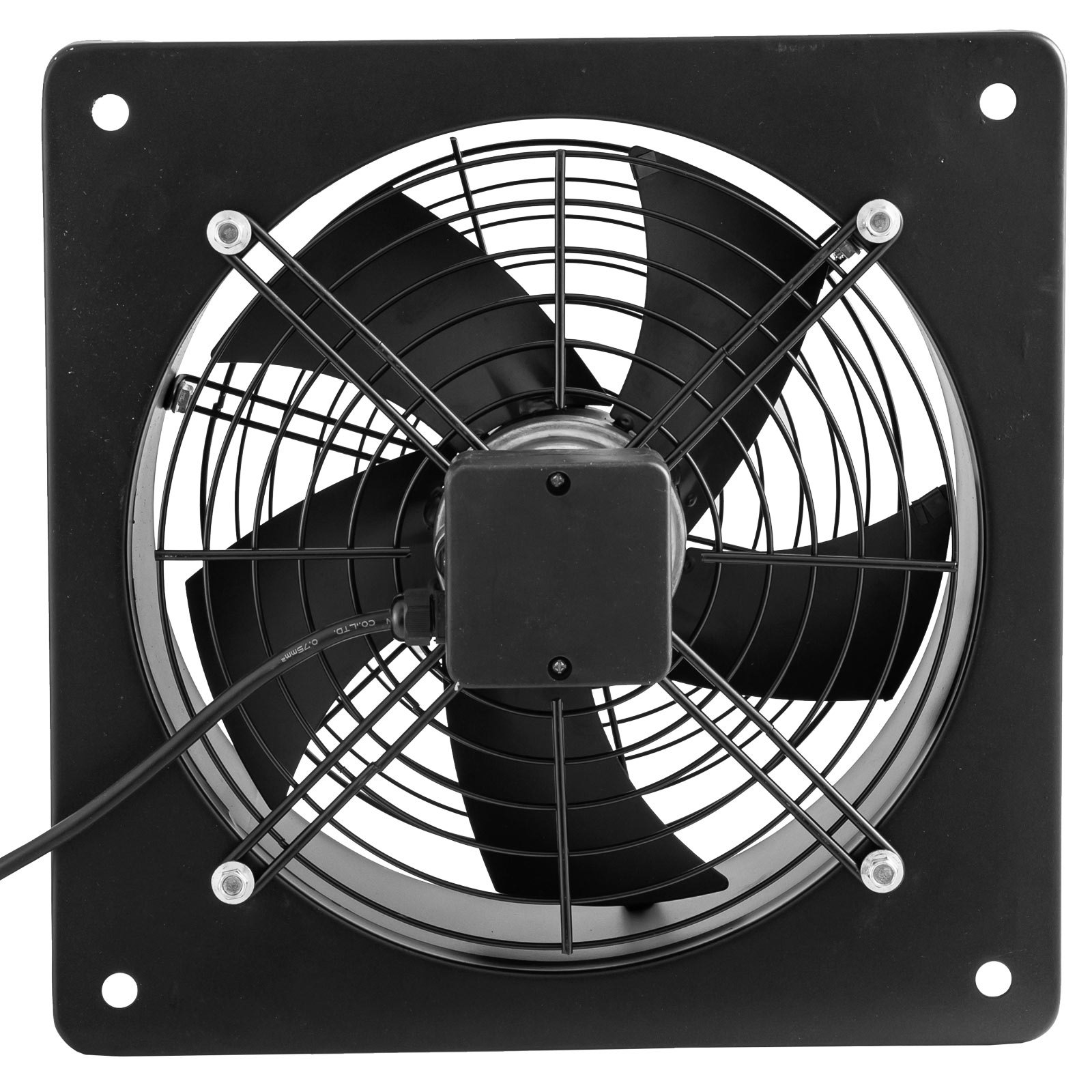 Ventilador Axial Extractor De Marco Cuadrado 12 " Motor De 4 Polos 1400rpm 75w