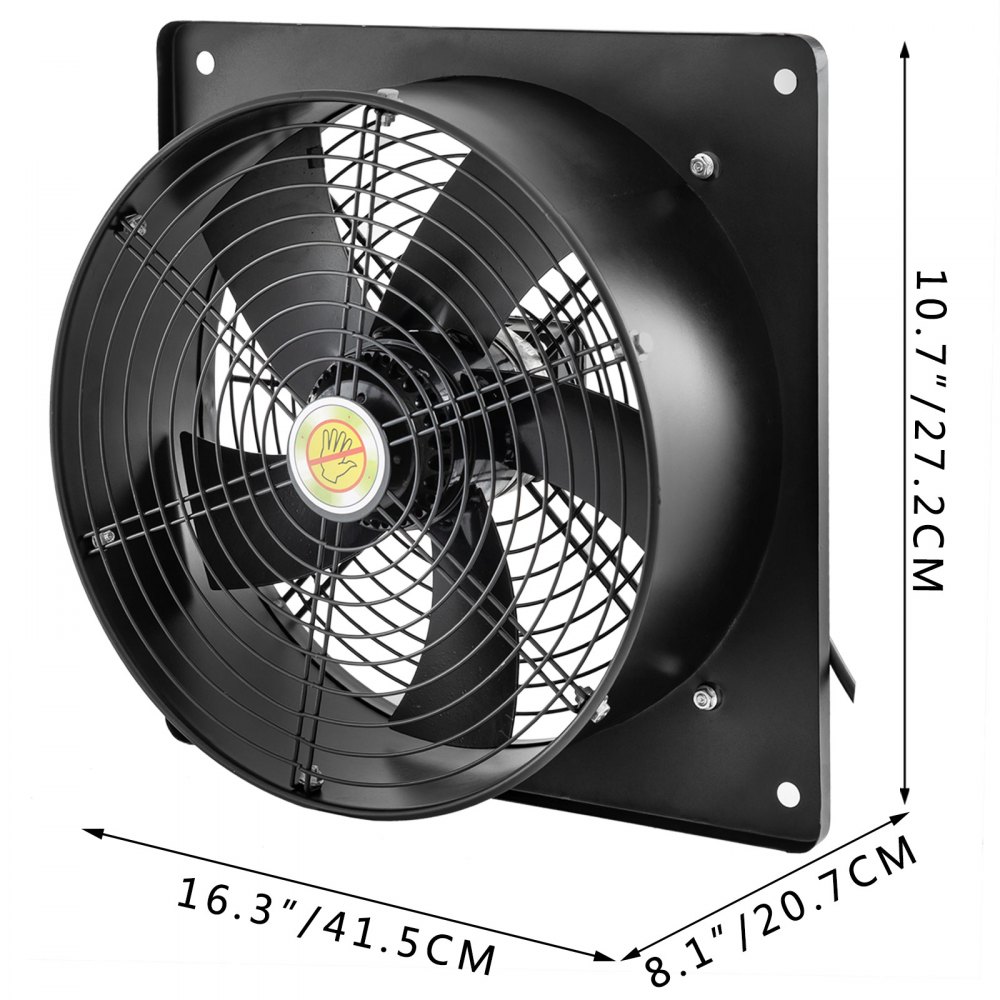 Ventilador Axial 14" 400w Extractor De Ventilación 2450rpm Ventilador De Escape