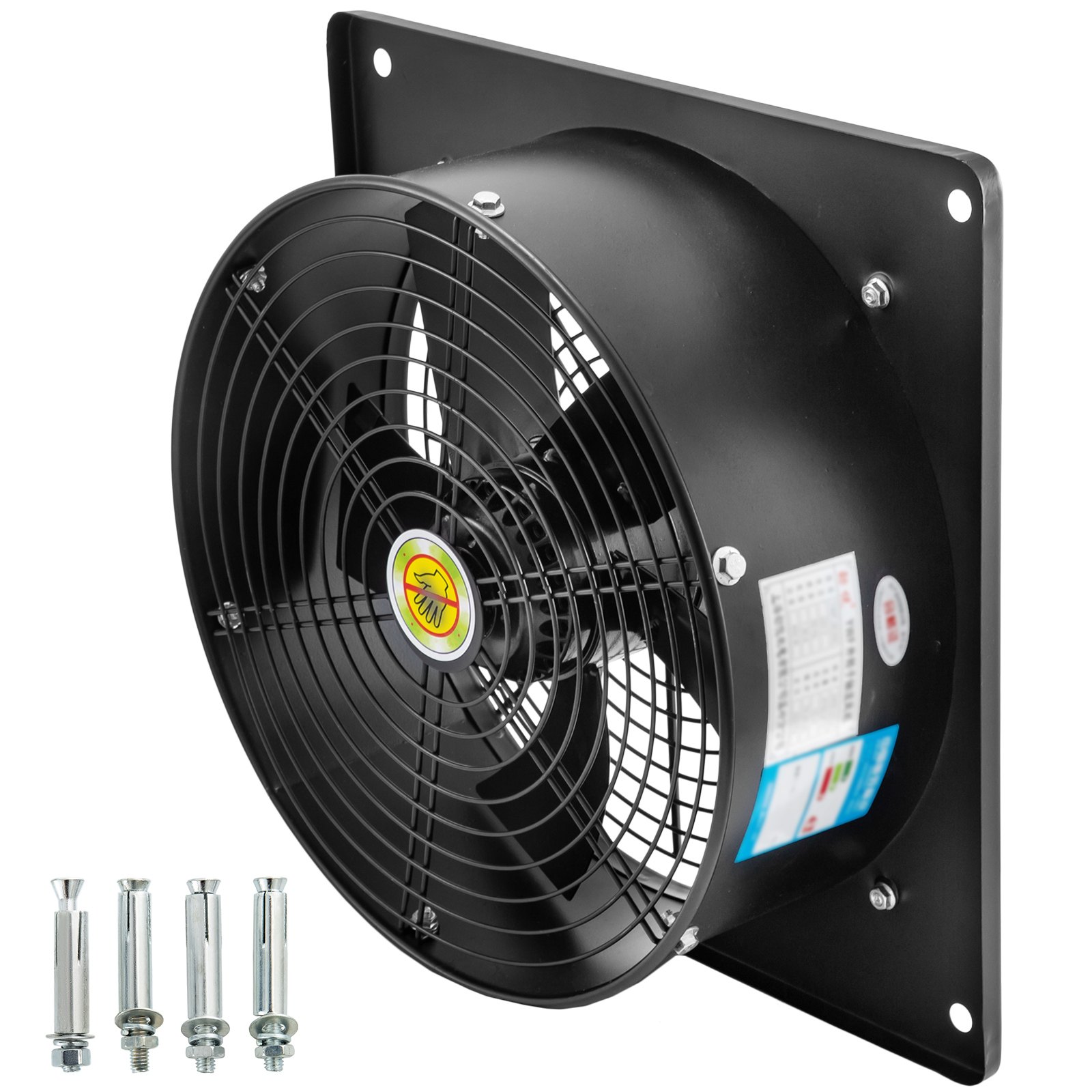 Ventilador Axial 14" 400w Extractor De Ventilación 2450rpm Ventilador De Escape