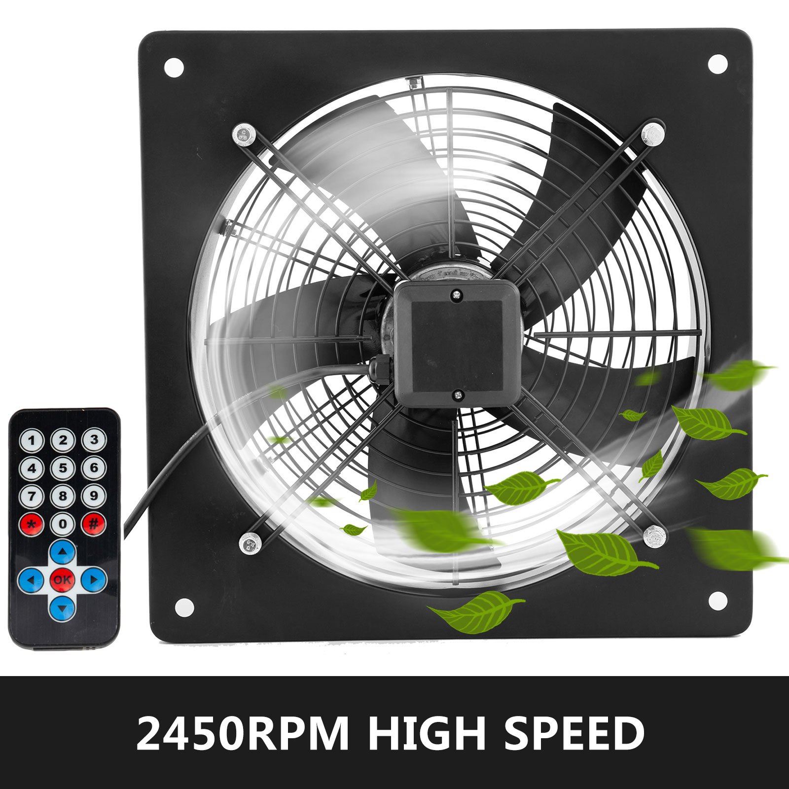 Ventilador Axial 14" 400w Extractor De Ventilación 2450rpm Ventilador De Escape