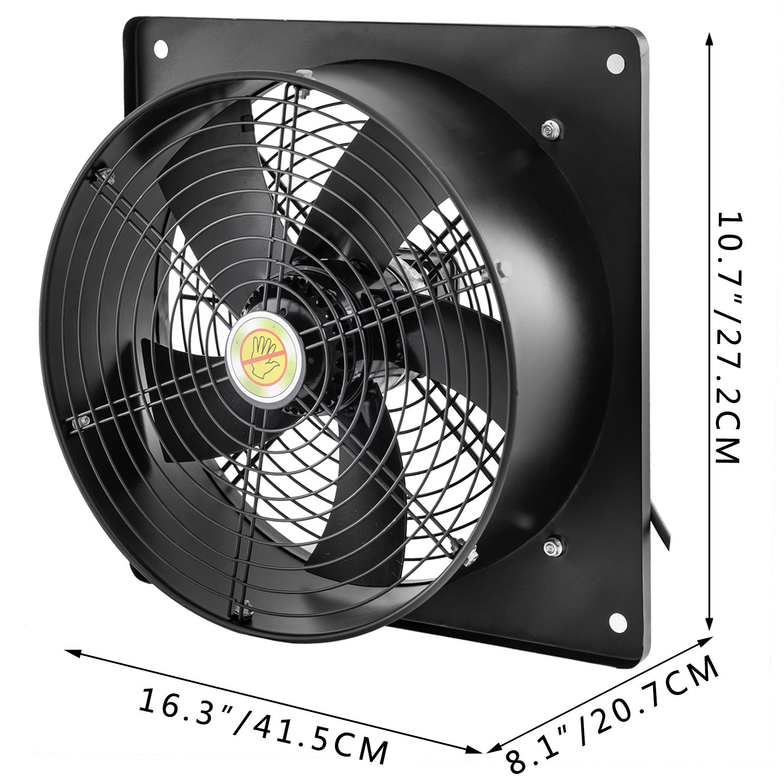 Ventilador Axial 14" 400w Extractor De Ventilación 2450rpm Ventilador De Escape