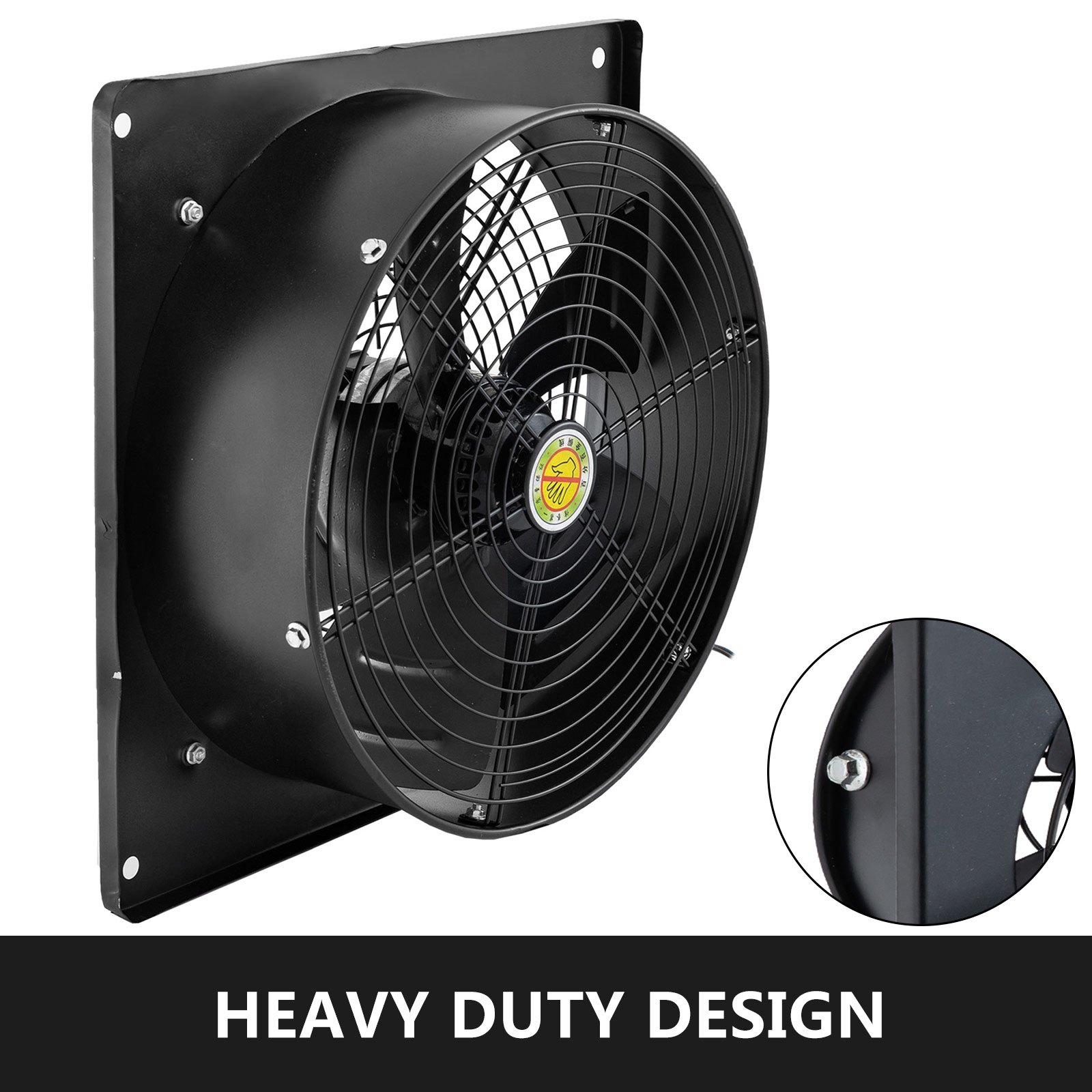 Ventilador Axial 185w 1380 Rpm Extractor De Ventilación Con Controlador 16"