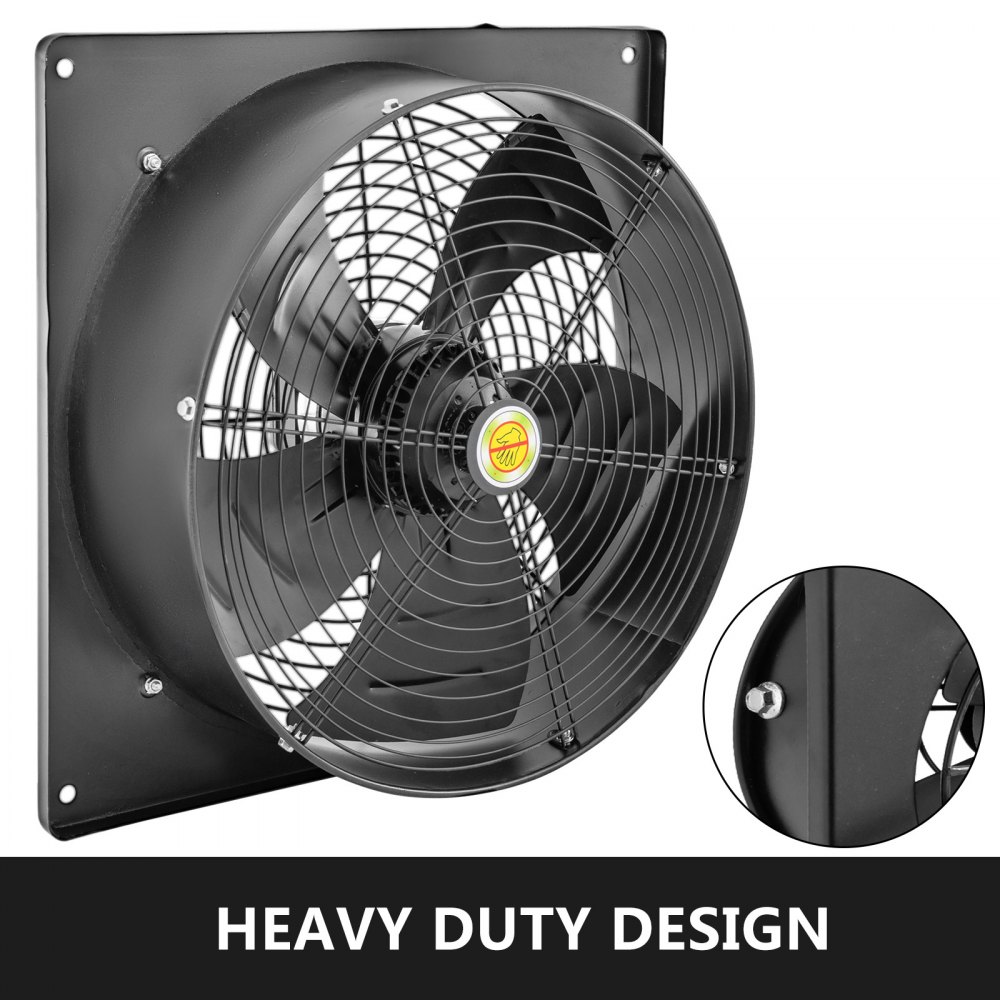Ventilador Axial 24" Marco Cuadrado 1380rpm 420w Para Refrigeración Escape
