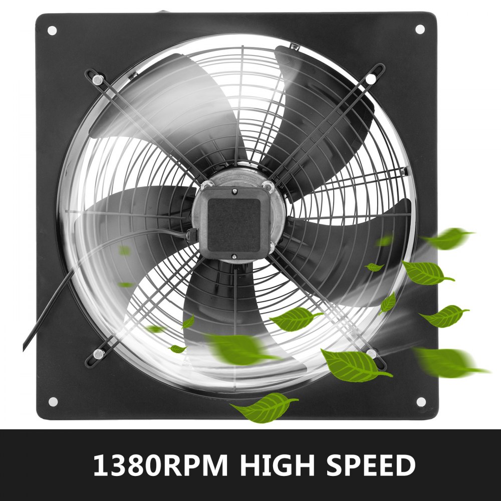 Ventilador Axial 24" Marco Cuadrado 1380rpm 420w Para Refrigeración Escape