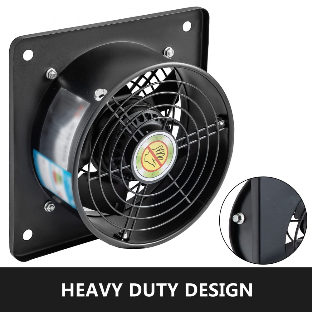 Ventilador Axial 2650 Rpm Extractor De Ventilación 8" Controlador De Velocidad