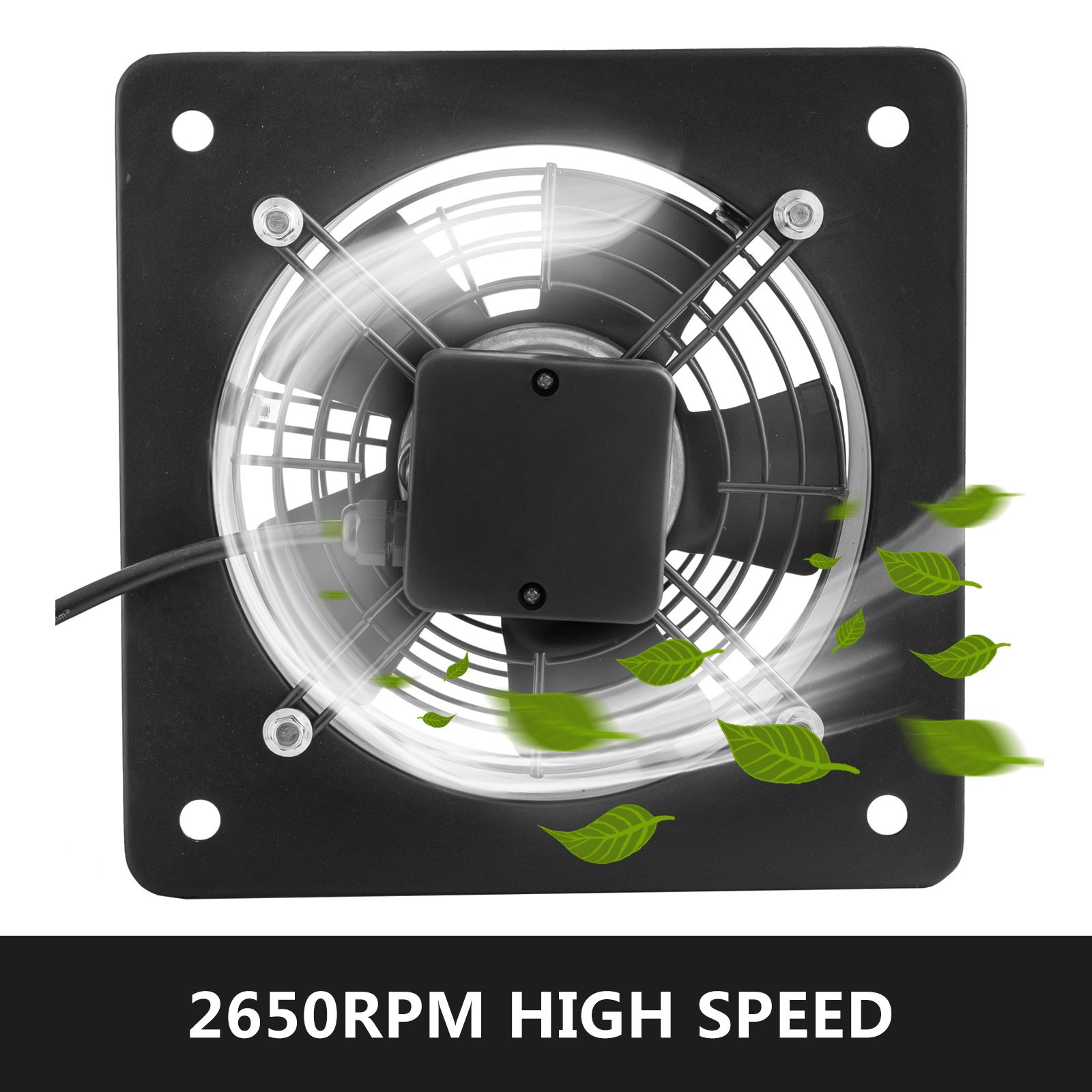 Ventilador Axial 2650 Rpm Extractor De Ventilación 8" Controlador De Velocidad