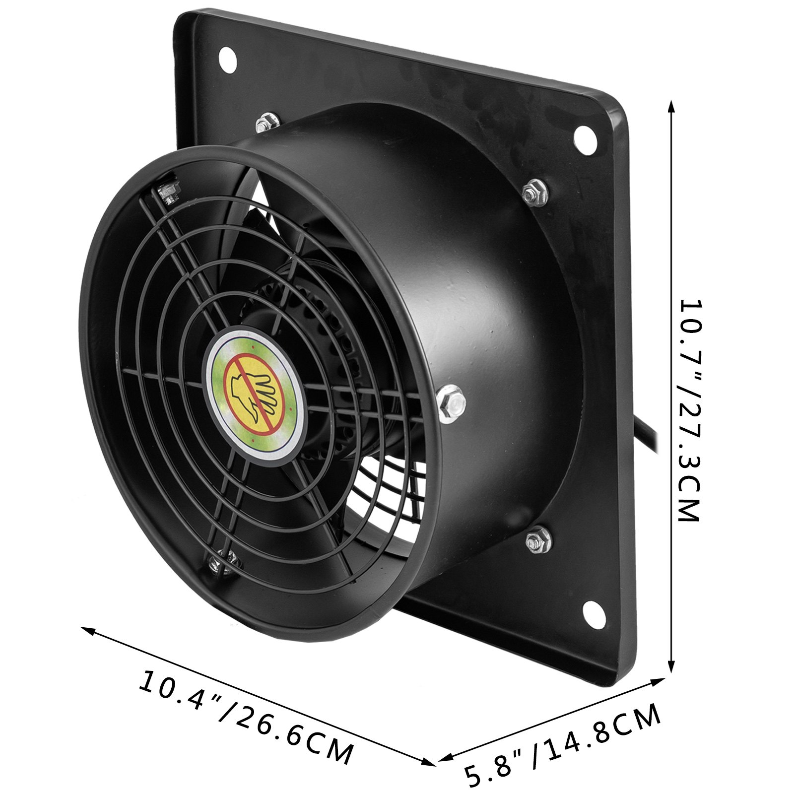 Ventilador Axial 2650 Rpm Extractor De Ventilación 8" Controlador De Velocidad