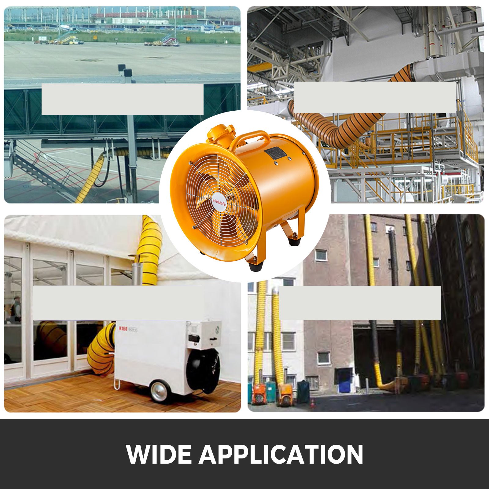 Ventilador industrial VEVOR, extractor de grado Atex a prueba de explosión, 12 pulgadas