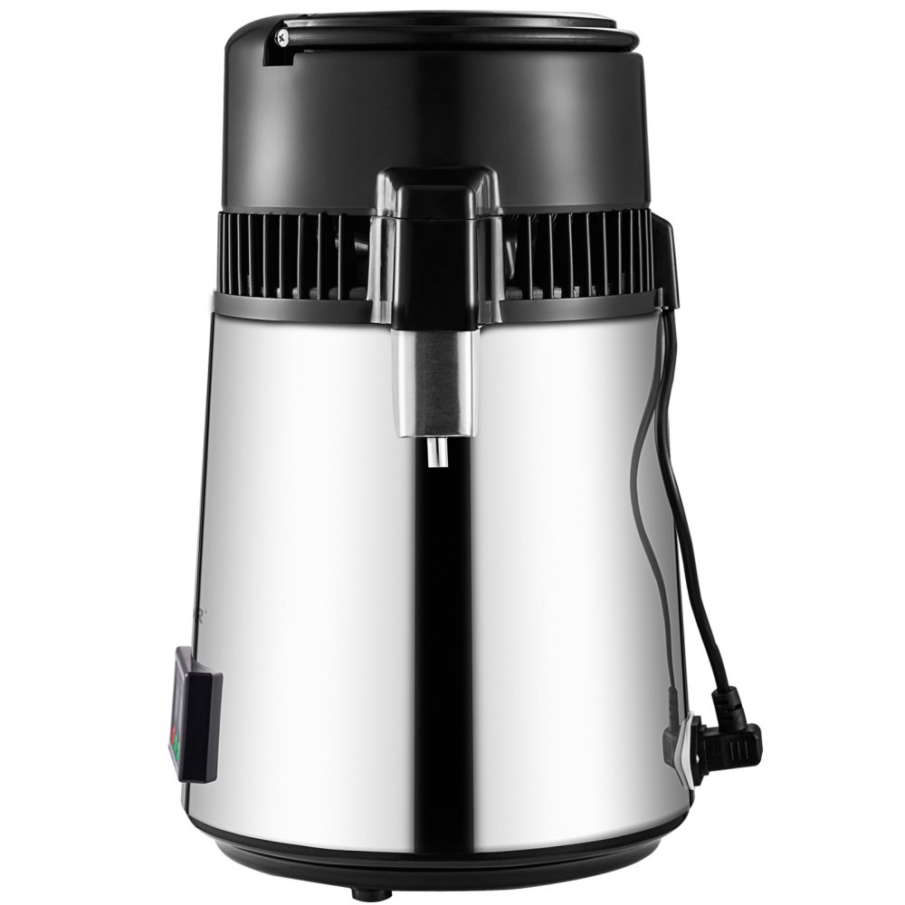 Vevor 4 L Destilador De Agua 750 W Purificador De Agua Acero Inoxidable Plata