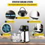 Vevor 4 L Destilador De Agua 750 W Purificador De Agua Acero Inoxidable Plata
