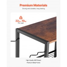 VEVOR Soporte para Cañas de Pescar de 12 Postes con Ruedas 948 x 300 x 830 mm
