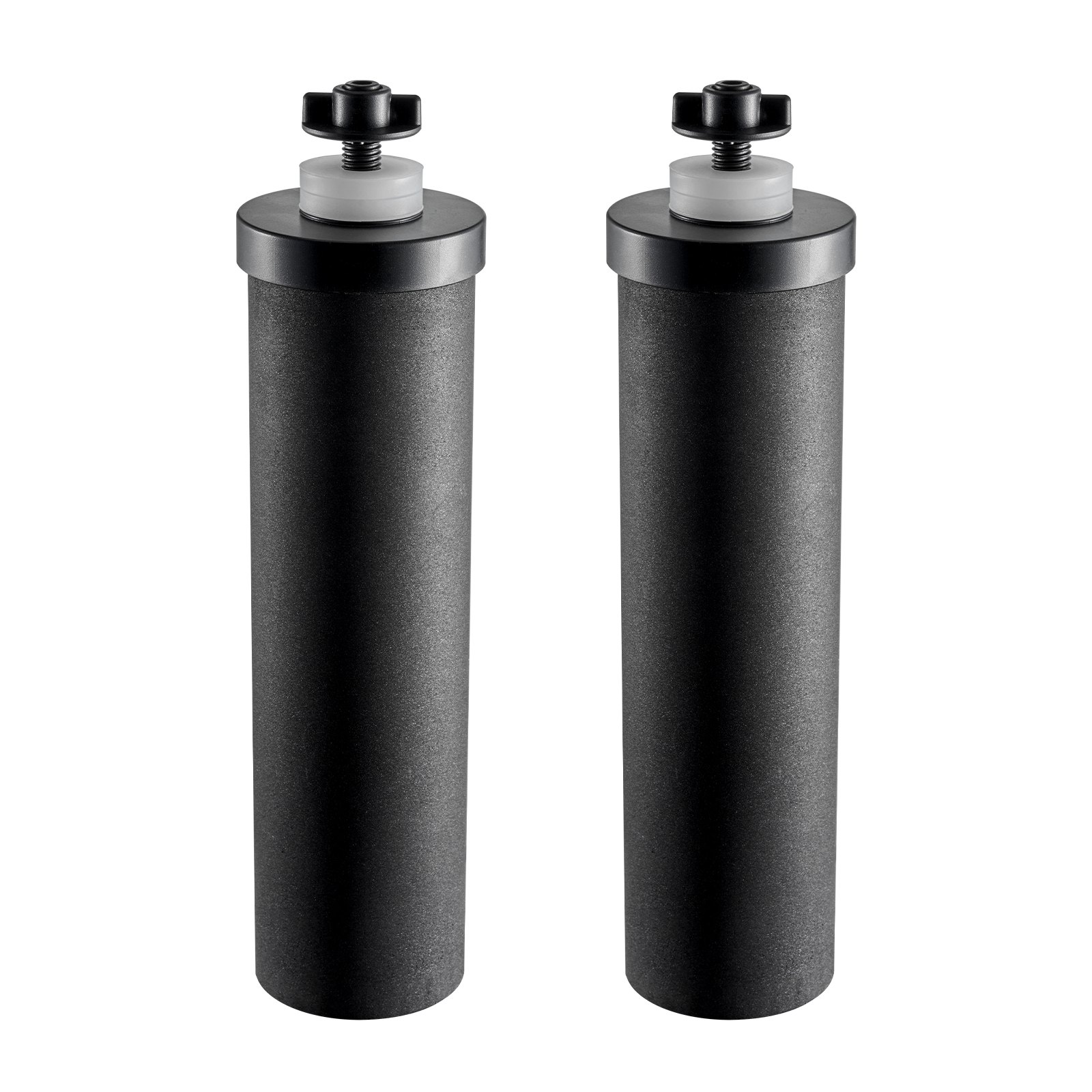 VEVOR Water Filter Replacement Purification Elements, Activated Carbon Replacement Filters 2-Pack, Easily Replaceable Water Filter, Gravity Water Filtration System Replacement, Compatible with Most Brands