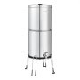 VEVOR Sistema de Filtración de Agua por Gravedad 8,52 L Acero Inoxidable, Reduce el Plomo y Hasta 99 % del Cloro, Con 2 Filtros de Carbón y 2 Filtros Desfluorantes, Con Grifo y Soporte, Para Encimera