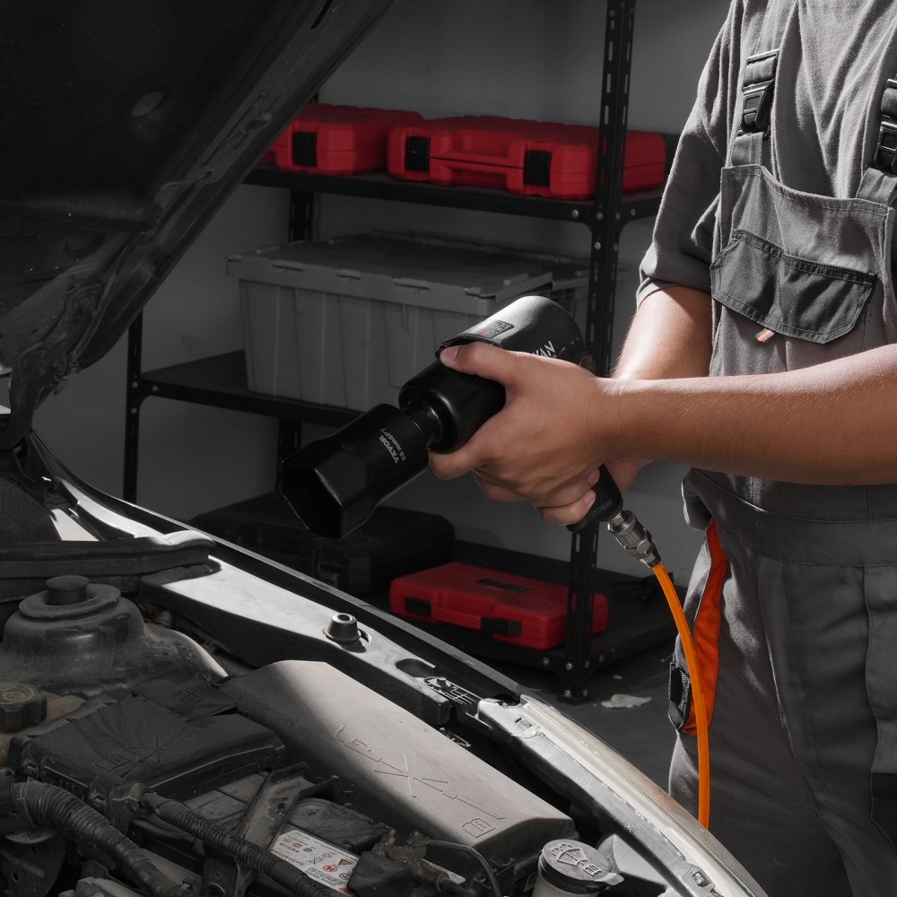 VEVOR 7 PCS Juego de Dados para Tuercas de Seguridad de Cojinetes de Rueda Dados SAE y Métricos de 6 Puntas con Impulsión de 12,7 mm con Estuche de Almacenamiento para Vehículos Ford, Dodge y Toyota