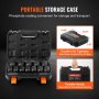 VEVOR 14 PCS Kit de Dados de Impacto de Tuercas de Eje con Estuche de Almacenamiento Kit de Dados para Tuercas de Eje Métricos de 6+12 Puntas con Impulsión de 12,7 mm para Reparación de Automóviles