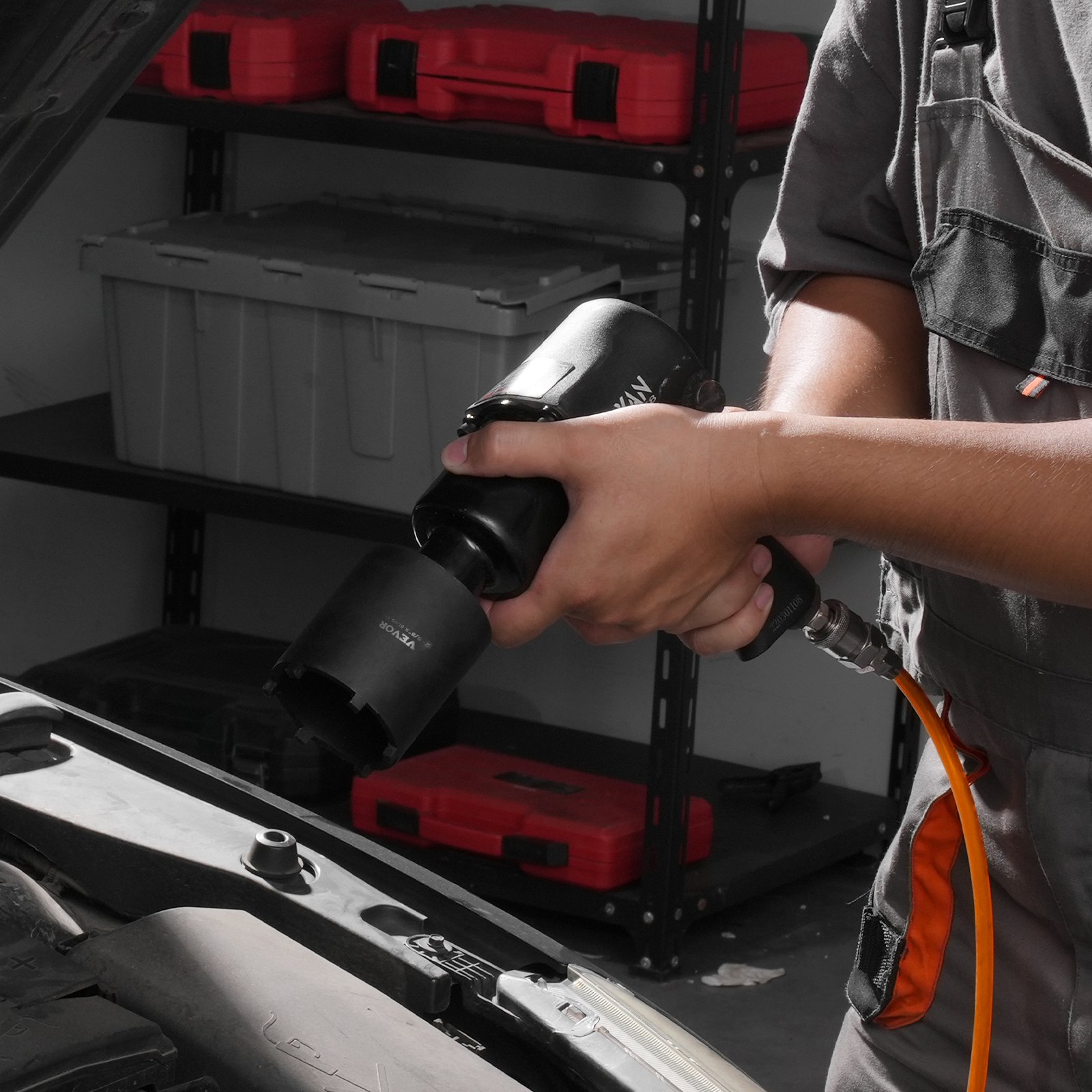 VEVOR 6 PCS Kit de Herramientas para Tuercas de Eje de 12,7 mm con Estuche de Almacenamiento, Removedor de Retenedores de Tuercas de Eje para Tuercas de Eje para Vehículos Toyota, Ford, 4WD y GM