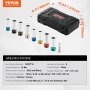 VEVOR Kit de Dados de Impacto para Tuercas de Rueda con Estuche de Almacenamiento y Barra de Extensión Kit de dados Profundos SAE de 6 Puntas y Métricos con Impulsión de 12,7 mm, 8 tamaños de tuercas