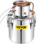 VEVOR Destilador de Agua de Alcohol 50 L Alambique para Destilación Casera 1 Barril Serpentín Destilador de Agua de Acero Inoxidable para Elaborar Whisky, Vino, Brandy, Vodka, Ron