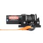 VEVOR 1134 kg Electric Winch, 12V DC ATV/UTV Winch with Φ4.8 mm x 12 m Synthetic Rope & Wired Remote Control, IP55 Waterproof, Aluminum Housing Fairlead Mount Plate for Towing ATV, Black