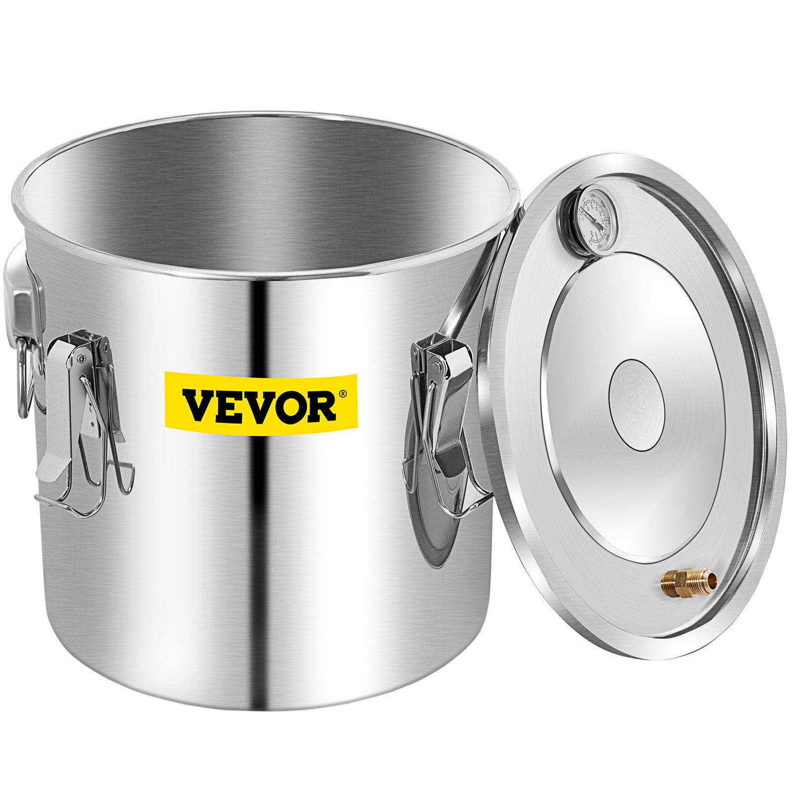 VEVOR Moonshine Distillation System, 50L Water Alcohol Still with Double Condensate Pump, Stainless Steel Moonshine Alcohol Distilling Equipment, Spirits Distilling Still, Distiller