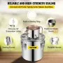 VEVOR Destilador de Alcohol de Agua 30 L Kit de Destilación con Bomba de Circulación, Tubo de Cobre para Alambique de Alcohol con Termómetro Incorporado para Whisky, Alcohol DIY, Acero Inoxidable