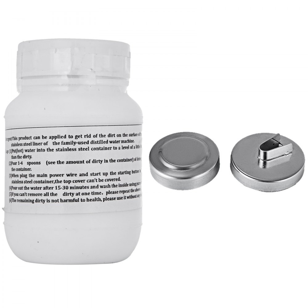 VEVOR Destilador de Agua 4L Filtro de Destilación de Agua de Acero Inoxidable 750W Destilación Casera Filtro Purificador Dispensador de Agua Fria y Caliente para Hospitales Oficinas Hogares
