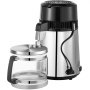 VEVOR SC-3 Professional Water Distiller, Stainless Steel, 750W Power and 4L Capacity, for Laboratories, Hospitals, Offices, Distillation Efficiency 1L/h