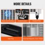 VEVOR Commercial Ice Cream Machine, 34-44 L/h Capacity, 1850 W, Freestanding Soft Serve Ice Cream Machine with 3 Flavors, 2 x 9 L Stainless Steel Containers, LED Panel, Single Cylinder Operation & Overnight Cooling