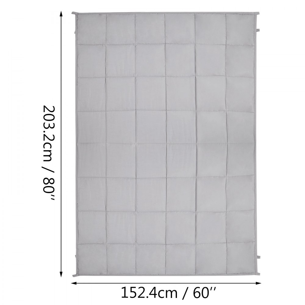 Manta De Gravedad Manta De Peso 60*80" 17lbs Perlas De Vidrio No Tóxico