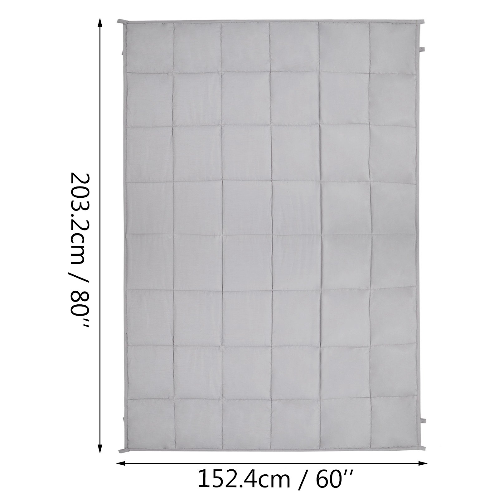 Manta De Gravedad Manta De Peso 60*80" 17lbs Perlas De Vidrio No Tóxico
